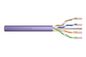 Digitus CAT 6 U-UTP installation cable, 250 MHz, AWG 23/1 Dca (LSZH-1), 305 m, paper box, simplex, purple