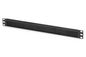 Digitus 1U cable brush management panel open brush, color black (RAL 9005)