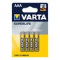 Varta 4x Varta Alkaline AAA, LR03, 1.5 V