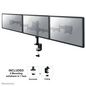 Neomounts Select Newstar Tilt/Turn/Rotate Triple Desk Mount (clamp) for three 10-27" Monitor Screens, Height Adjustable - Black