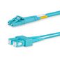 Lanview LC-SC Multimode fibre cable duplex 10m OM3 50/125 LSZH