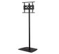 B-Tech Large Flat Screen Single Pole Floor Stand, up to 55", 40kg, black