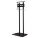 B-Tech Large Flat Screen Twin Pole Floor Stand, up to 70", 70kg, black