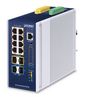 Planet Industrial L3 8-Port 10/100/1000T 802.3bt PoE + 2-Port 1G/2.5G SFP + 2-Port 10G SFP+ Managed Ethernet Switch