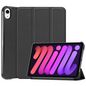 CoreParts Cover for iPad Mini 6 2021 for iPad Mini 6 (2021) Tri-fold Caster Hard Shell Cover with Auto Wake Function - Black