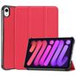 CoreParts Cover for iPad Mini 6 2021 for iPad Mini 6 (2021) Tri-fold Caster Hard Shell Cover with Auto Wake Function - Red