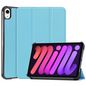 CoreParts Cover for iPad Mini 6 2021 for iPad Mini 6 (2021) Tri-fold Caster Hard Shell Cover with Auto Wake Function - Sky Blue