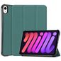 CoreParts Cover for iPad Mini 6 2021 for iPad Mini 6 (2021) Tri-fold Caster Hard Shell Cover with Auto Wake Function - Dark Green