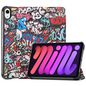 CoreParts Cover for iPad Mini 6 2021 for iPad Mini 6 (2021) Tri-fold Caster Hard Shell Cover with Auto Wake Function - TY Style