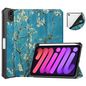 CoreParts Cover for iPad Mini 6 2021 for iPad Mini 6 (2021) Tri-fold Caster TPU Cover Built-in S Pen Holder with Auto Wake Function - XH Style