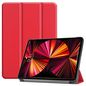 CoreParts Cover for iPad Pro 11" 1/2/3 Gen (2018-2021) Tri-fold Caster Hard Shell Cover with Auto Wake Function - Red