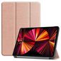 CoreParts Cover for iPad Pro 11" 1/2/3 Gen (2018-2021) Tri-fold Caster Hard Shell Cover with Auto Wake Function - Rose Gold