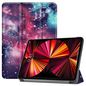 CoreParts Cover for iPad Pro 11" 1/2/3 Gen (2018-2021) Tri-fold Caster Hard Shell Cover with Auto Wake Function - Galaxy Style