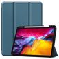 CoreParts Cover for iPad Pro 11" 1/2/3 Gen (2018-2021) Tri-fold Caster TPU Cover Built-in S Pen Holder with Auto Wake Function - Dark Green