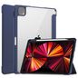 CoreParts Cover for iPad Pro 11" 1/2/3 Gen (2018-2021) Tri-fold Transparent TPU Cover Built-in S Pen Holder with Auto Wake Function - Blue