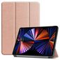 CoreParts Cover for iPad Pro 12.9" 2021 For iPad Pro 12.9" 5th Gen (2021) Tri-fold Caster Hard Shell Cover with Auto Wake Function - Rose Gold