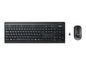 Fujitsu Wireless Keyboard Set LX410, 2.4 GHz, 105 Keys, 550 g + Mouse, 1600 dpi, French, Black