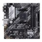 Asus AMD B550 (Ryzen AM4) micro ATX motherboard with dual M.2, PCIe 4.0, Wi-Fi 6, 1 Gb Ethernet, HDMI, DVI-D, D-Sub, SATA 6 Gbps, USB 3.2 Gen 2 Type-A, and Aura Sync RGB lighting support