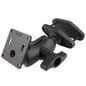 RAM Mounts 4" Square Post Clamp Mount with 75x75mm VESA Plate