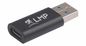 LMP USB-C (f) to USB A (m) adapter, 5G/3A - black