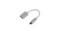 LMP USB-C (m) to USB A (f) adapter, 5G/3A, 15 cm, aluminum housing, silver
