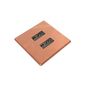 Kondator Powerdot MICRO square, 2 USB-A Charger 5V 2A, Solid Copper
