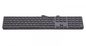 LMP USB Keyboard 110 keys wired USB keyboard with 2x USB and aluminum upper cover - German
