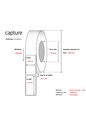Capture Label 102 x 76 Core 76 Ø 185 mm. White. DT. Permanent. 1890 labels per roll. 6 rolls per box.