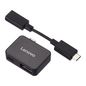 Lenovo Tab T-Hub, 1x USB micro-B, 1x USB-A, 2.0, Black