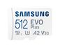 Samsung microSD EVO PLUS 512GB Class10 Read up to 130MB/s