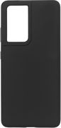 eSTUFF Black silk-touch silicone case for Samsung Galaxy S21 Ultra 5G