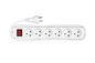 Power strip 6 outlets 5m White 5704174389699