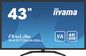 iiyama 43" UW VA-panel, 3840x2160 UHS, 3ms, 400cdm² HDR400, Speakers, 2xHDMI, 1xDisplayPort, USB-HUB (2x3.0/2x2.0), PBP, PIP, Remote control