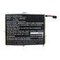 CoreParts Battery for Gigaset Tablet 32.93Wh Li-Pol 3.7V 8900mAh Black for Gigaset Tablet QV1030