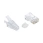 Black Box CAT6A MODULAR PLUGS WITH CLEAR BOOTS UTP 100 PACK