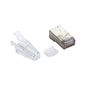 Black Box CAT6A MODULAR PLUGS WITH CLEAR BOOTS STP 100 PACK