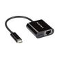 Black Box USBC TO RJ45 GBE + USBC 100W PD CHARGE ADAPTER