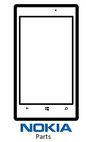 CoreParts Front Frame Black Nokia Lumia 925