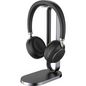Yealink Bluetooth Headset - BH76 with Charging Stand - eams Black USB-C
