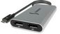 Sonnet Thunderbolt Dual 4K 60Hz DisplayPort Adapter, Silver (for Windows, Intel & M1 Pro/Max Macs