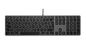 LMP Large Font USB Keyboard 110 keys wired USB keyboard with 2x USB and aluminum upper cover - French AZERTY - space gray
