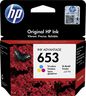 HP 653 Tri-Color Original Ink Advantage Cartridge
