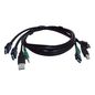 Black Box 10 ft KVM USB Dual HDMI Cable with Audio - TAA Compliant