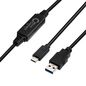 MicroConnect USB3.0 A to USB-C Gen1 Cable - 5m Cable, 5 Gbit/s