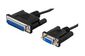 MicroConnect Serial Cable DB9-DB25 1,8M  F/M black