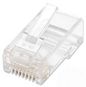Intellinet RJ45 Modular Plugs, Cat5e, UTP, 2-prong, for stranded wire, 15 µ gold plated contacts, 100 pack