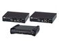 Aten Bundle (2Tx & 1Rx) USB 4K DisplayPort KVM over IP Extender with USB Peripheral Support, Local Console, Power/LAN Redundancy (SFP Slot), RS-232 Control and Audio