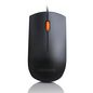 Lenovo Mouse Ambidextrous - USB Type-A - 1600 DPI - Black