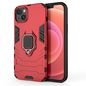 CoreParts Case for iPhone 14 Shockproof Armor Case Military Grade Anti-Dropping, Red, with Ring Holder(Work with Magnetic Car Mount) Anti-Scratch Shock-Absorption Case Full Body Protective Phone Case Silicone TPU Cover