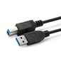 USB3.0 A-B 5m M-M, Black 5712505498309